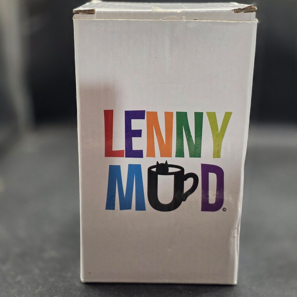 Lenny Mud Wake Kvetch Nosh Kibbitz Ceramic Travel Mug New Open Box